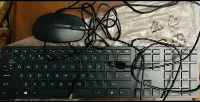NEW wired Keyboard + wired mouse, Never used, View more