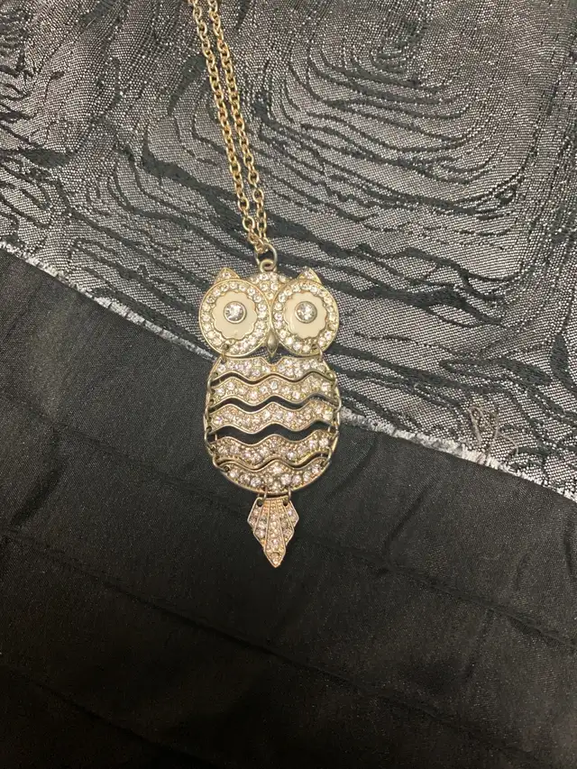 Sterling Silver OWL Necklace 63373409663747123