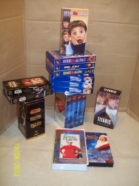 Films - 20 cassettes de VHS - Superman - Stars Wars, etc...