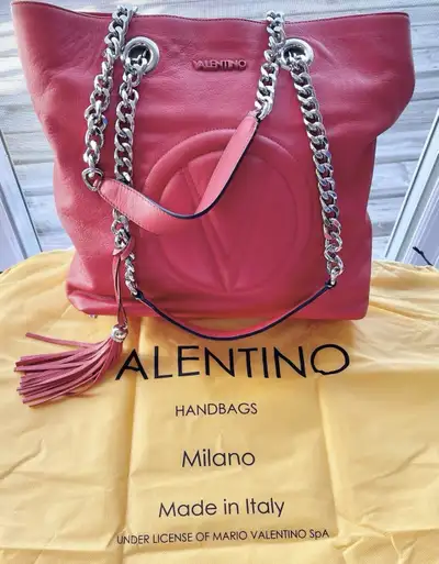 Valentino by Mario Valentino MARYLIN  StrawberryRed Leather Tote, View more