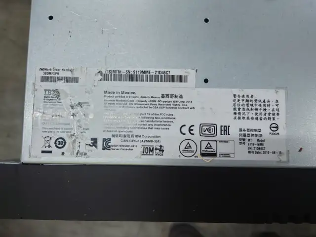 IBM Power 8 9119-MME MT Model System 2U
