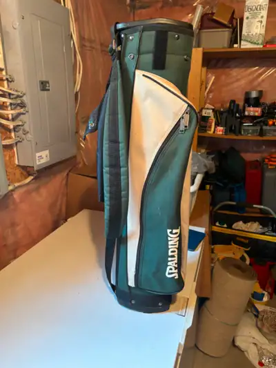 Kids golf bag and clubs-right swing Irons 37” tall Drivers 42” tall