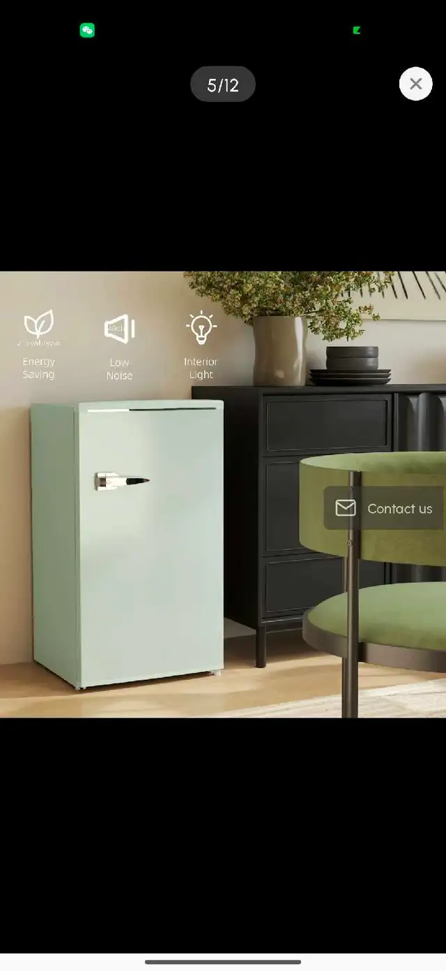Retro Mini Fridge, 3.1 Cu. Ft Single Door Compact Refrigerator in Refrigerators in Markham / York Region - Image 6