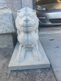 Solid Concrete Lion 