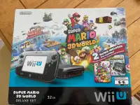 NEW! Mario 3D World Deluxe Set Black 32 GB (NEW))