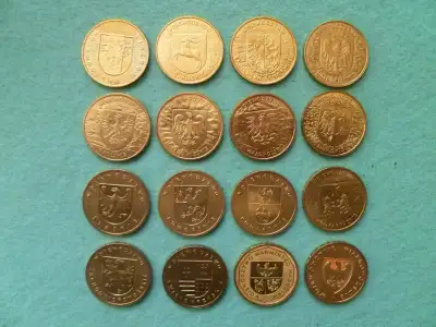 set of nordic gold Polish coins, View more