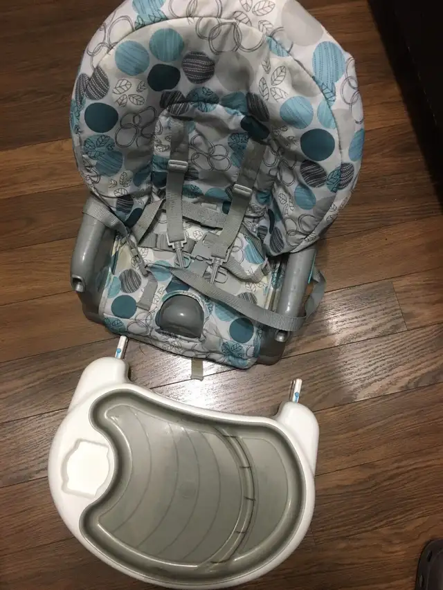 Baby or toddler adjustable feeding/booster chair with tray in Feeding & High Chairs in Mississauga / Peel Region - Image 4