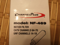 Cable TV-ChannelPlus Model NF-469 RF Notch Filter