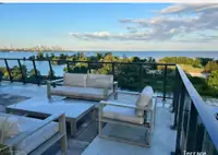 Modern waterfront 2-br fully furni condo with unobstru lakeview