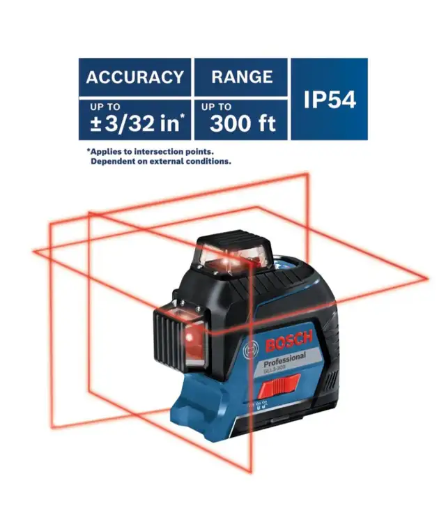 Bosch 200 ft. 360-Degree Three-Plane Self Leveling Laser Level in Power Tools in City of Toronto - Image 5