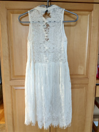 NEW White lace dress size small