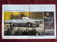 1966 Pontiac GTO Large 2-Page Original Ad