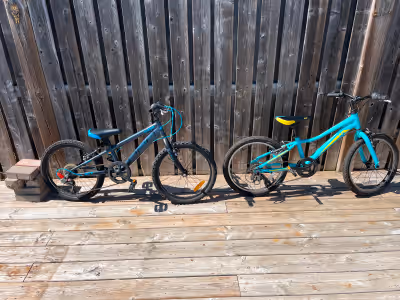 20 inch kids bikes. DCO boys bike 7 speed Liv girls bike 7 speed. $150 each. Purchased at cyclepath...