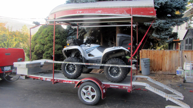 2020 Yamaha Grizzly LE plus Quad/Dirt Bike trailer combo. in ATVs in Penticton - Image 4