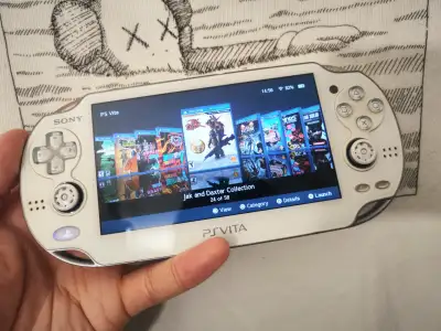 WHITE Playstation PS VITA OLED 1000 PSVITA MODDED 999+ Games, View more
