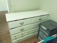 White Dressing table with matching single bed