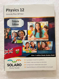 SOLARO PHYSICS  12 STUDY GUIDE $12.00