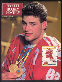 Beckett Hockey # 8 - June 1991 - LINDROS + OTHER EARLY BECKETTs
