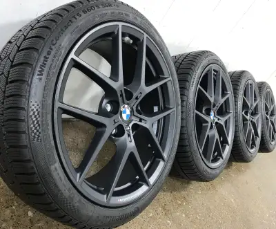 2021 BMW 2 Series M235i xDrive Gran Coupe 18" OEM / Original Style M554 Matte Black M-Performance Wh...