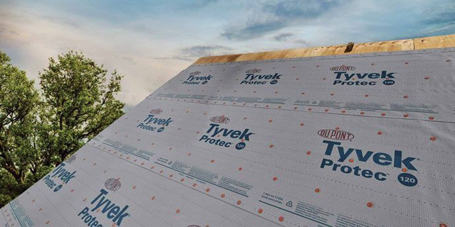 Pare-air Tyvek Dupont HomeWrap Protec briqueteur, couvreur dans Planchers et murs  à Ville de Montréal - Image 3
