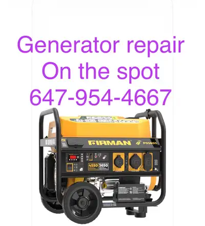 generator re pair on the spot ( mobile )( house calls ), View more