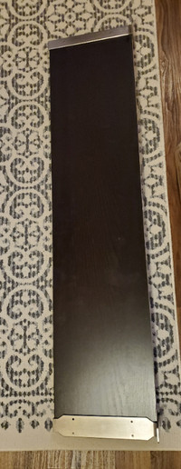 IKEA Wall shelf, brown-black/nickel plated