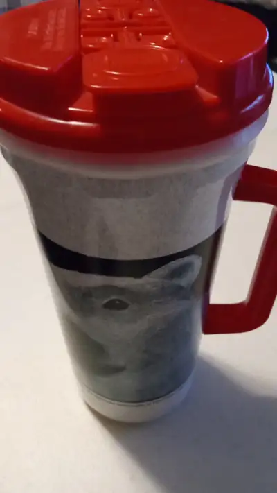 Collectible Coca Cola Polar Bear travel mug for cold drinks. In excellent condition inside and out....