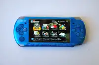 *RARE* Vibrant Blue Sony PSP 3000 With 250 Games! *RARE*
