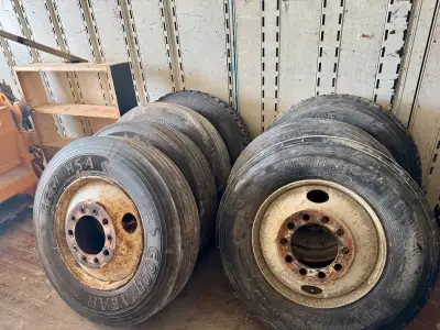 I have a bunch of good used tractor trailer tires for sale. I have (7) 11R 24.5's and about (60) 11R...