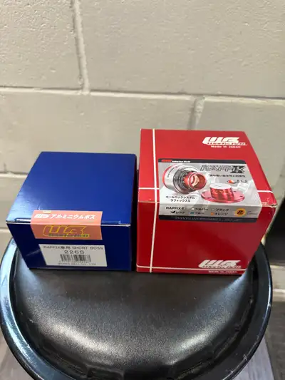 Works Bell Rapfix Quick Release (RED) Works Bell Short Hub (226S) for Honda Civic Type R / FK8 / FL5...