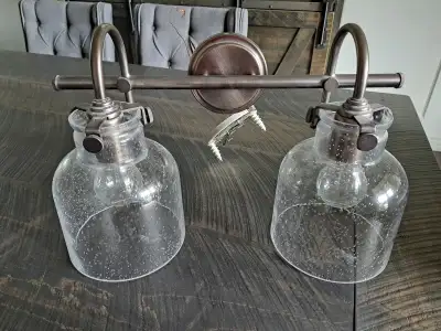 Antique Nickel Vanity Light, View more