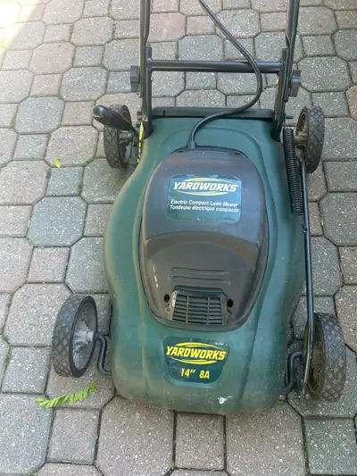 Yardworks 14-inch 8A Electric Lawnmower, View more