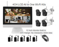 5MP (4K Lite) WIFI Security Camera System with Built in Screen