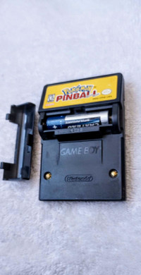Pokemon Pinball GBA with rumble battery & original cover. 