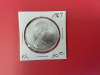 1967 Canada $1 P/L Silver Coin