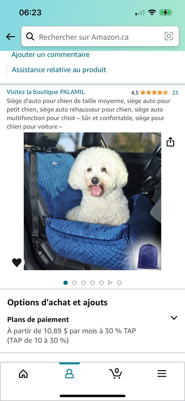 Neuf Siège auto chien chiot/ lit dans Autre  à Ville de Montréal