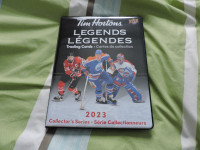Cartes de hockey Tim Hortons Legends 145 Cartes + Cartable NEUF