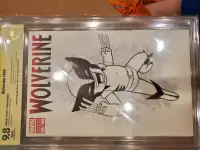 Wolverine #300 blank. Sketch Jason meents 9.8 CBCS.