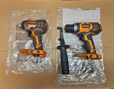 Brand New Ridgid Drill & Driver Set, View more