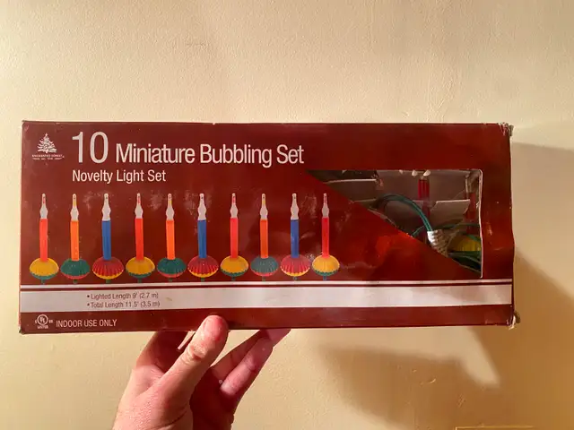 Vintage Christmas Light Set – VERY RARE!! ( BRAND NEW ) Circa 1960s