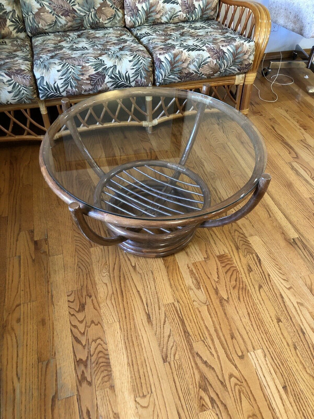 Midcentury Vintage Bamboo Coffee Table Coffee Tables Calgary Kijiji