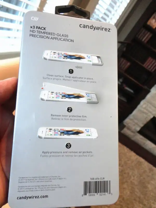 New Candywirez HD Tempered Glass IPhone 6 to 8 Screen Protectors in Cell Phone Accessories in Kitchener / Waterloo - Image 6