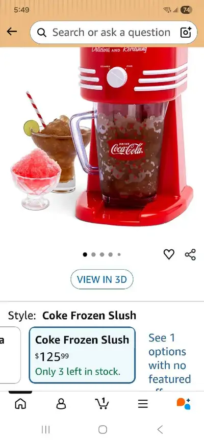 Nostalgia Coca-Cola Slush Maker, View more