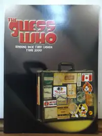 VINTAGE THE GUESS WHO 2000 RUNNING BACK THRU CANADA TOUR BOOK