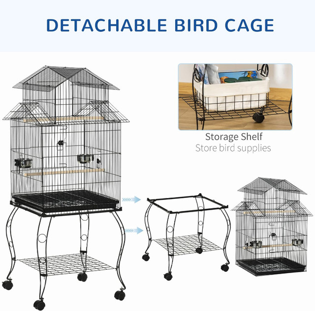 RABAIS NOEL! PETITE CAGE À OISEAUX OU PERROQUETS DE TYPE PAGODA dans Accessoires  à Ville de Montréal
