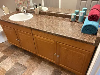 Bathroom Vanities/Faucets/Sinks x2, View more