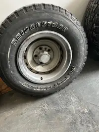 Six square body wheels and tires 