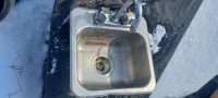 I deliver! Tiny Stainless Steel Bar Sink