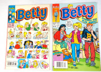 2 Vintage Archie Comics Betty Comic Books