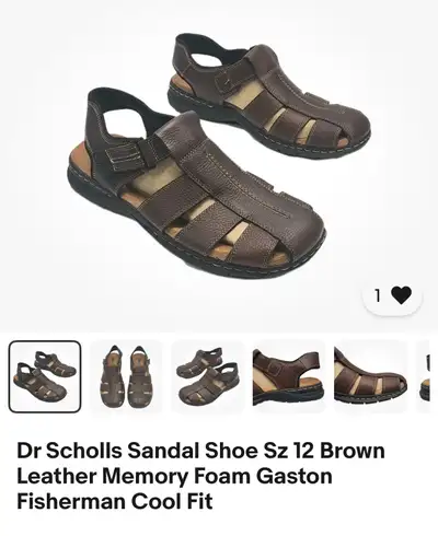 Dr.Scholls Men’s Leather Sandals sz12, View more